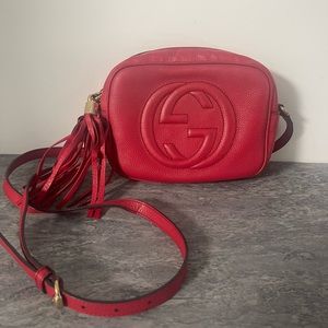 COPY - Gucci Red Soho Small Leather Disco Bag